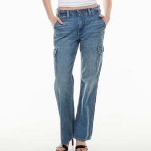 Aritzia Denim Forum The '90s Edie Lo-rise Cargo Jean | Size 27